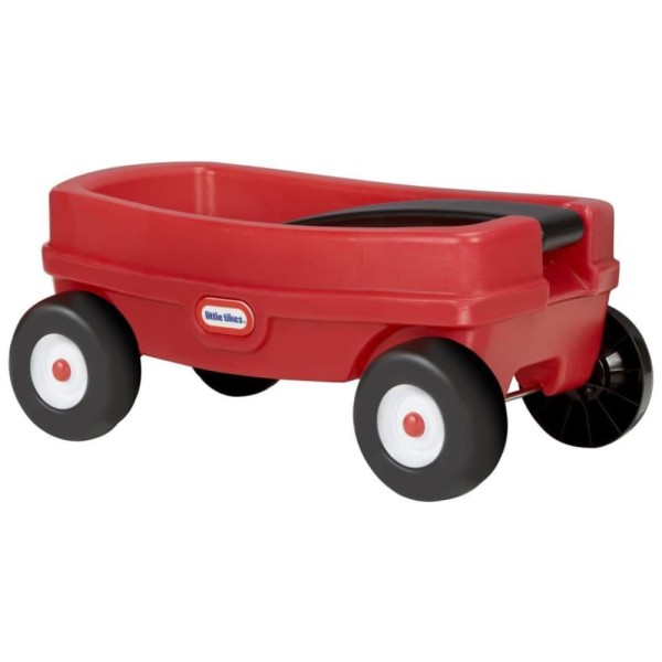 Encontraproduto.com.br - Carrinho de Transporte de Brinquedo, Feito de Plástico Resistente com Alça que Dobra para Fácil Armazenamento, Little Tikes, Vermelho