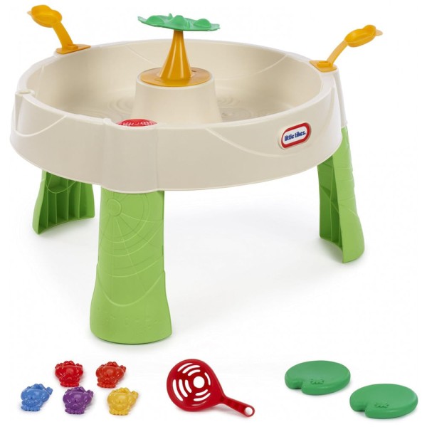 Encontraproduto.com.br - Mesa com água Divertida Lagoa do Sapos para Crianças de 2 a 5 Anos, LITTLE TIKES 643972M, Verde