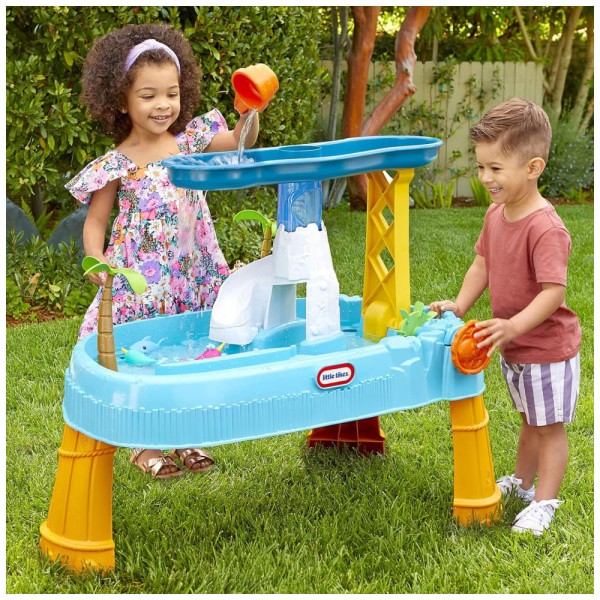 Encontraproduto.com.br - Mesa Interativa Ilha da água com Acessórios para Crianças de 2 a 5 Anos, LITTLE TIKES 659157M8, Azul