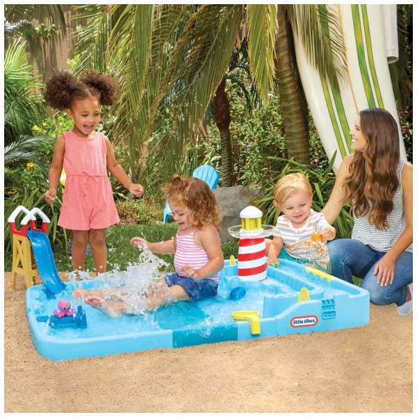 Encontraproduto.com.br - Mesa Interativa Aquática para Crianças de 2 Anos ou Mais, Little Tikes Splash Beach