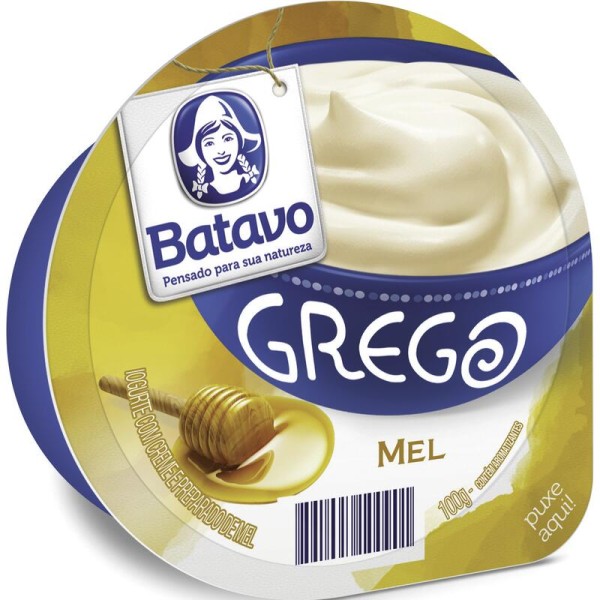 Encontraproduto.com.br - Iogurte Grego Batavo Mel Unidade com 100g