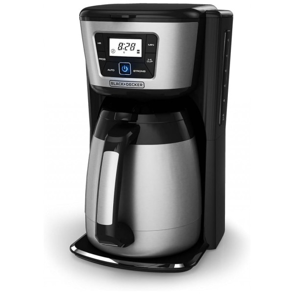 Encontraproduto.com.br - Cafeteira Elétrica Programável, 12 Xícaras, 110v, BLACKDECKER CM2035B 1, Preto