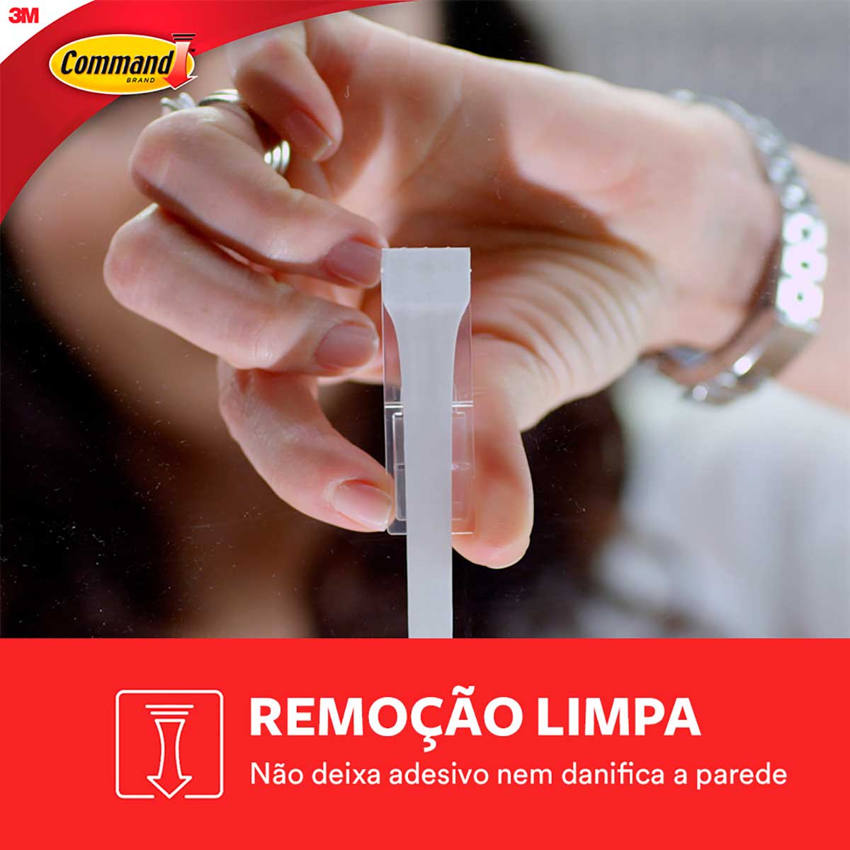 Encontraproduto.com.br - Command Adesivo Gancho Utilidade Médio 3M Cartela 2 peças