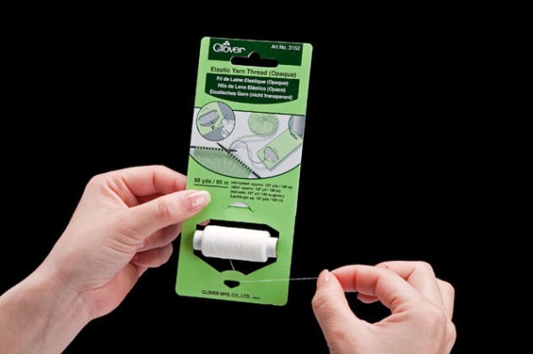 Encontraproduto.com.br - Fio Elástico para Tricô Branco Clover