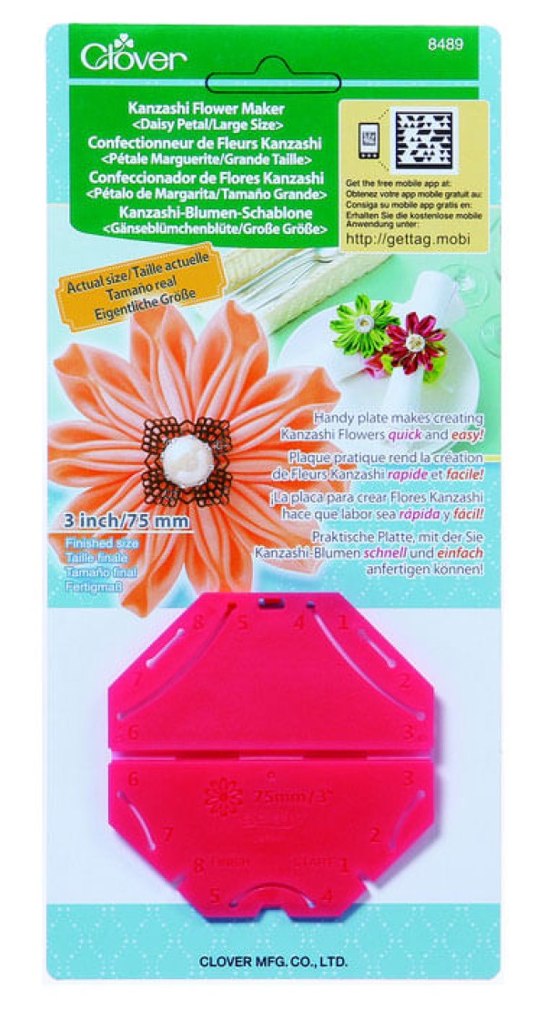 Encontraproduto.com.br - Fazedor de Fuxico Clover Margarida Kanzashi Grande