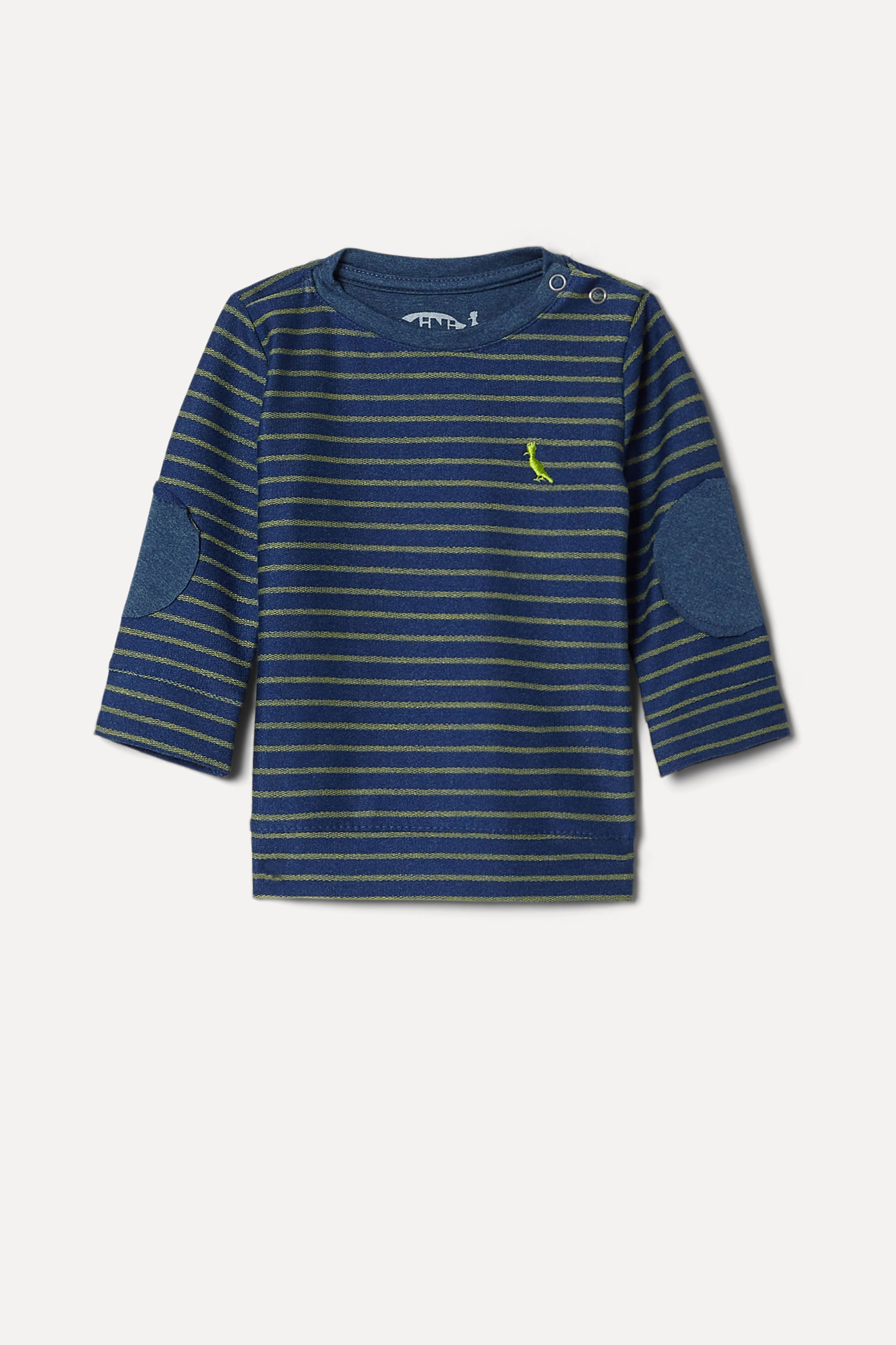 Encontraproduto.com.br - CAMISETA BEBÊ CARDIGAN LISTRINHA