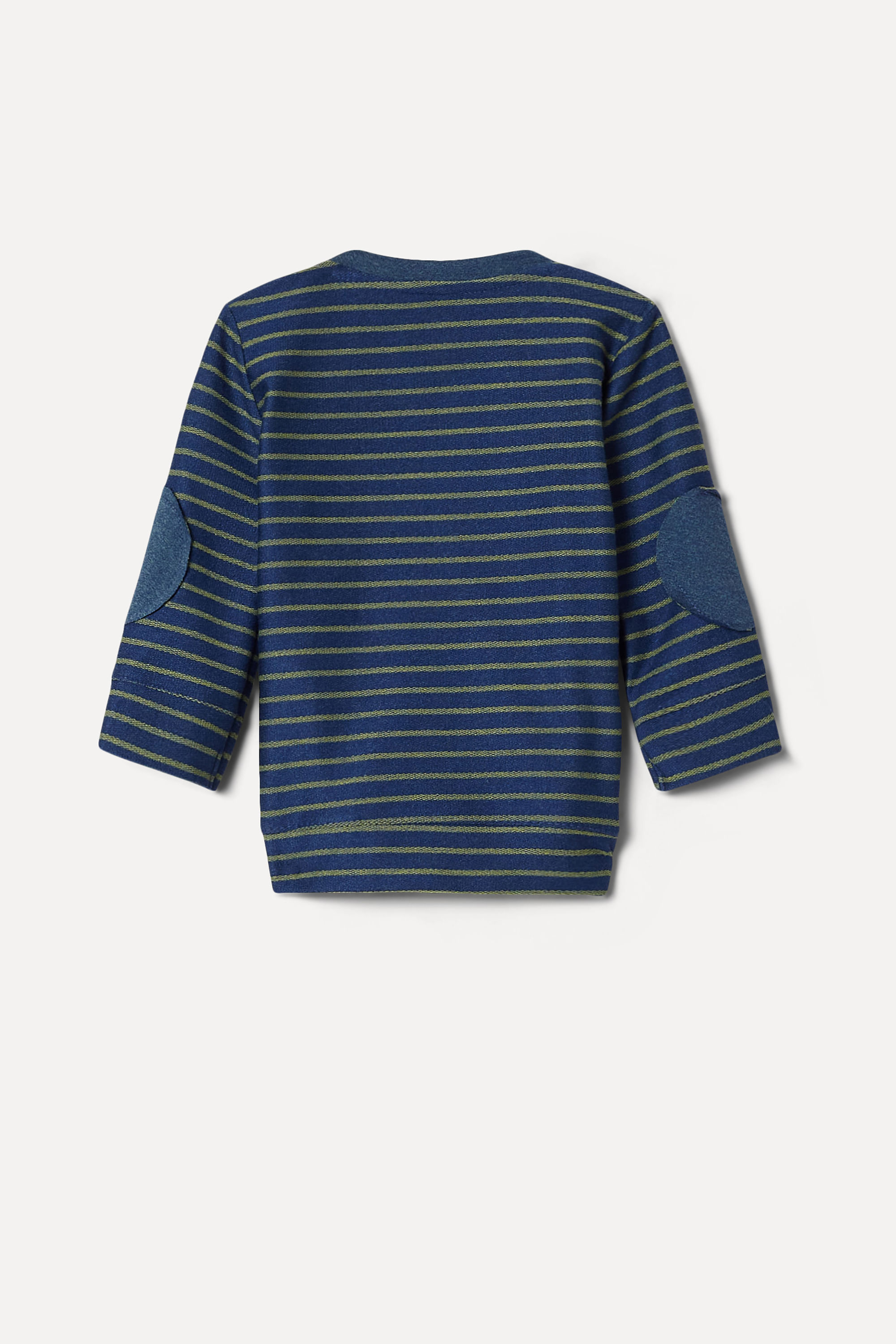 Encontraproduto.com.br - CAMISETA BEBÊ CARDIGAN LISTRINHA