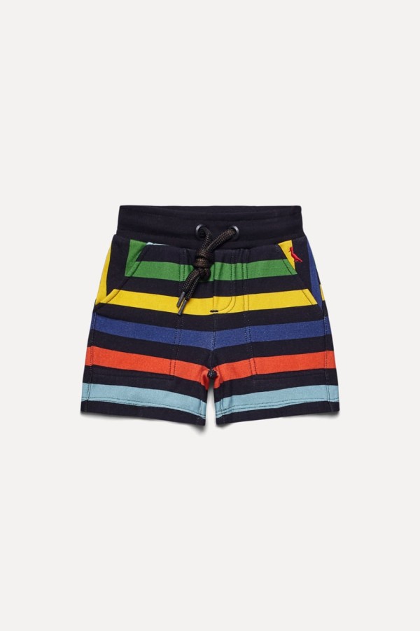 Encontraproduto.com.br - Bermuda Mini Sm Moletom Listra Color