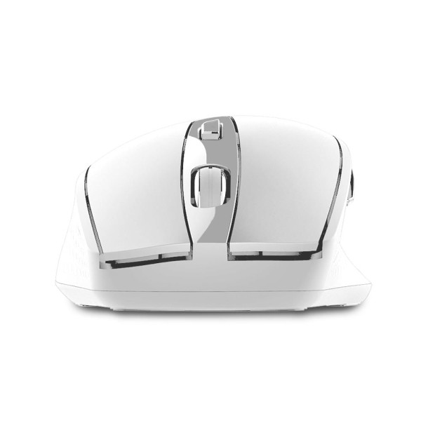 Encontraproduto.com.br - Mouse Sem Fio Pro Conexão Usb 1600dpi Ajustável 6 Botões c/ Pilha Inclusa Design Ergonômico Branco - MO317OUT [Reembalado]