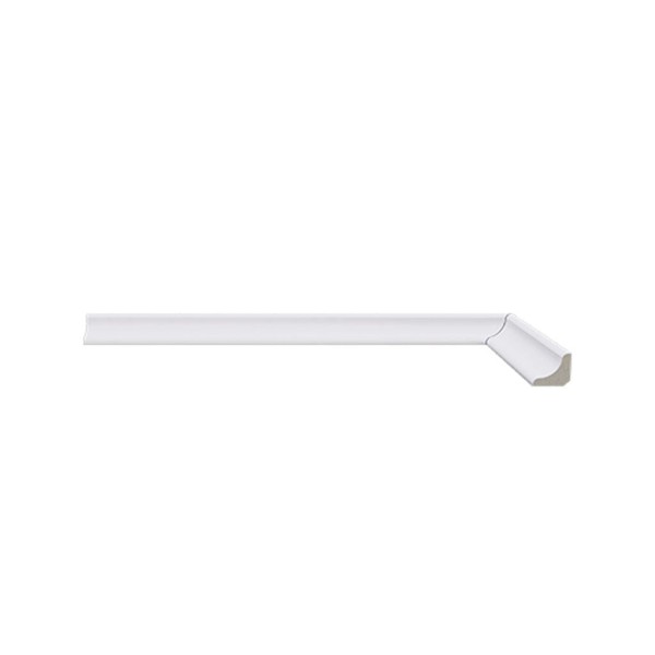 Encontraproduto.com.br - Meia Cana 602 Branca de Poliestireno com 16mm de Altura Santa Luzia
