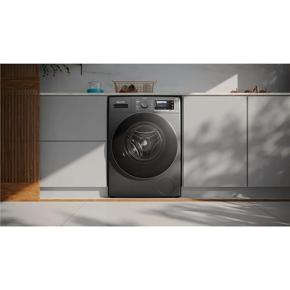 Encontraproduto.com.br - Lava e Seca Brastemp 10kg/6kg Smart Sensor e Triplo Vapor Titanium BNC10AS