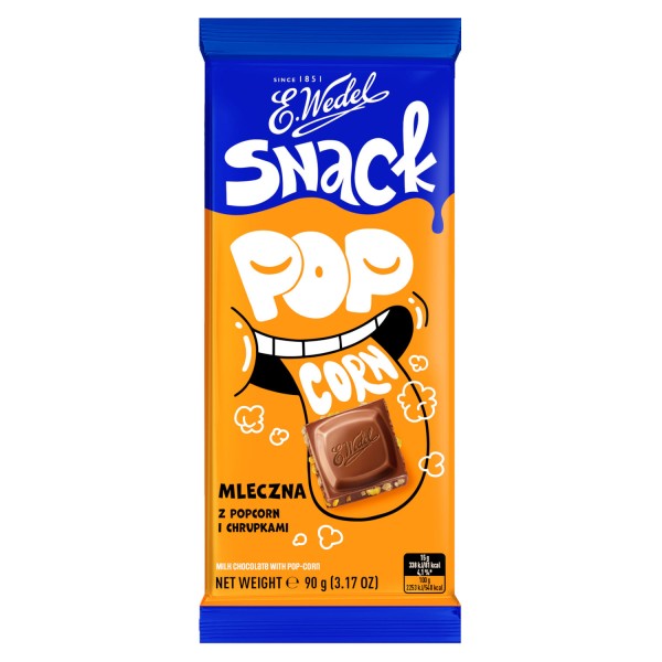 Encontraproduto.com.br - Chocolate E.WEDEL Snack Pop Corn 90g