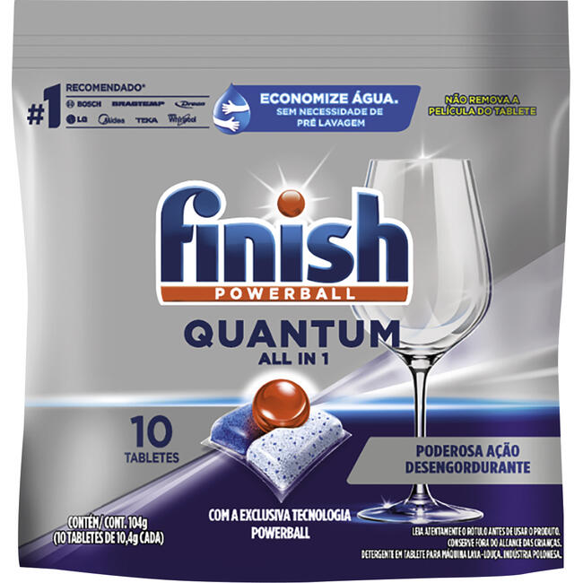 Encontraproduto.com.br - Lava Louças em Tablete Finish Powerball Pacote com 10x10,4g