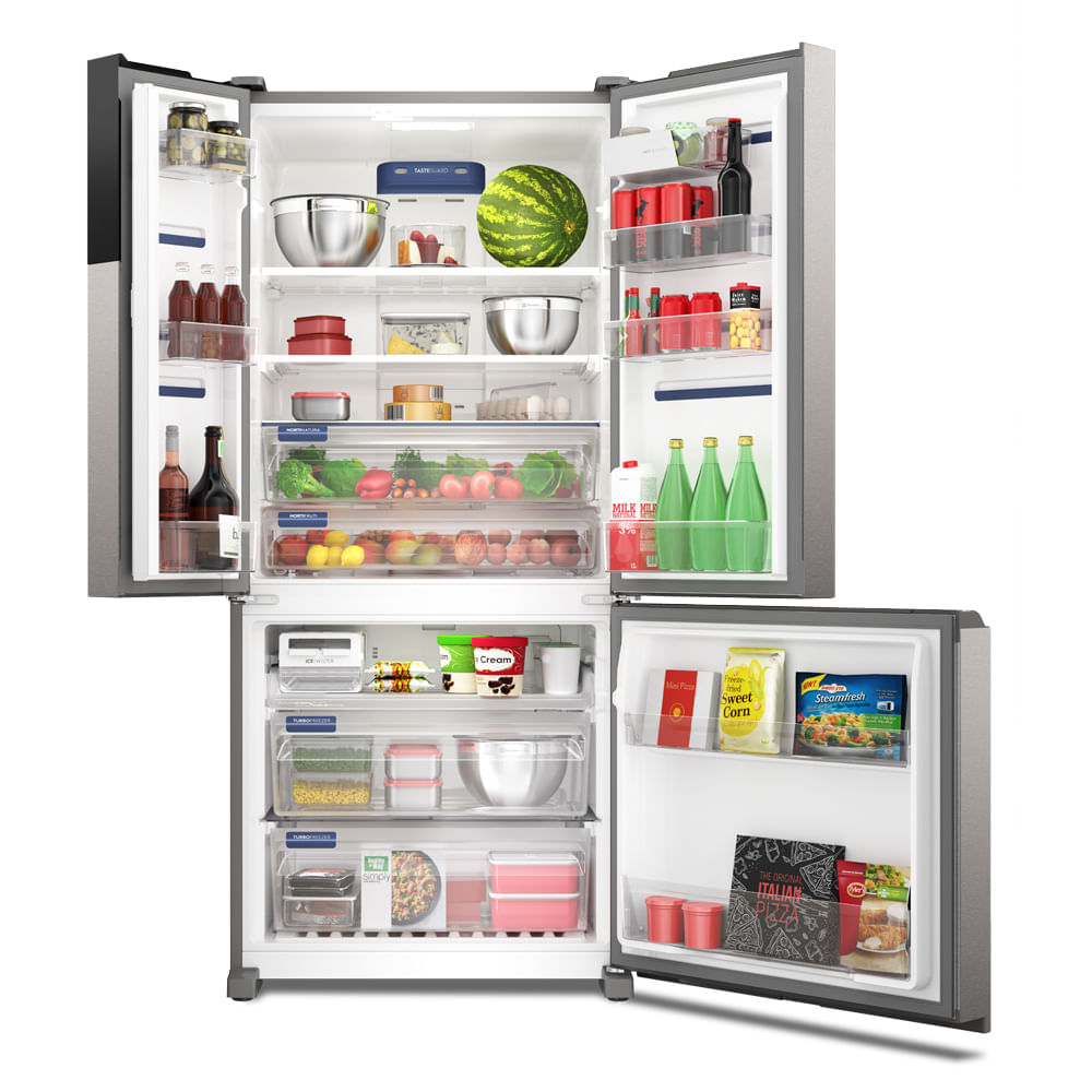 Geladeira Electrolux Frost Free Inverter 590L AutoSense 3 Portas Cor Inox Look IM8S  - 127V (Avariado)