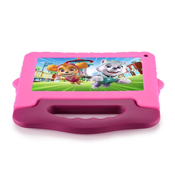 Encontraproduto.com.br - Tablet Infantil Patrulha Canina Skye 4GB RAM + 64GB + Tela 7 pol + Case + Wi-fi + Android 13 + Quad Core Multi - NB422OUT [Reembalado]