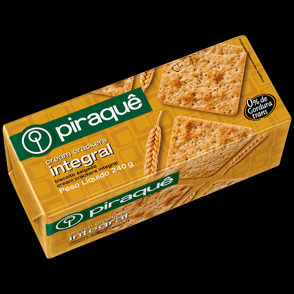 Biscoito Piraquê Cream Crackers Integral 240g