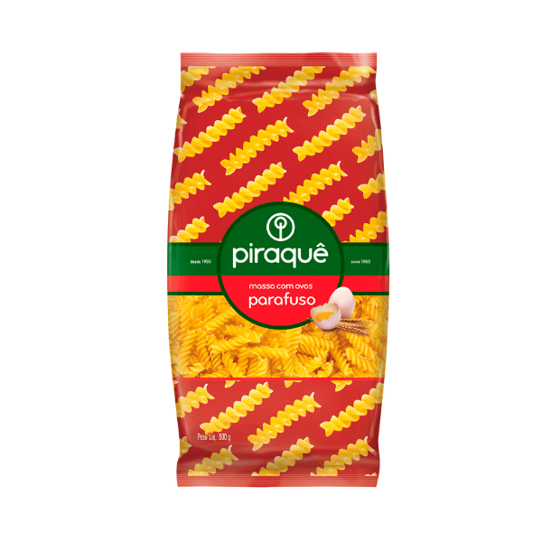 Encontraproduto.com.br - Massa com Ovos Piraquê Parafuso 500g