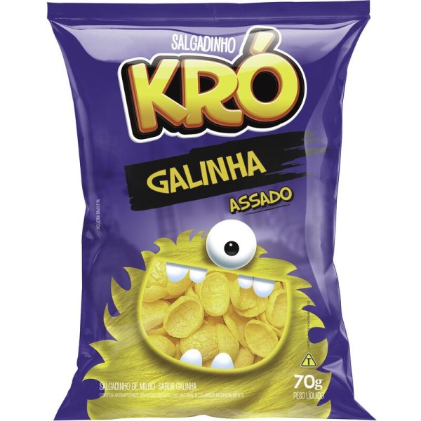 Encontraproduto.com.br - Salgadinho Kró Galinha Pacote com 70g