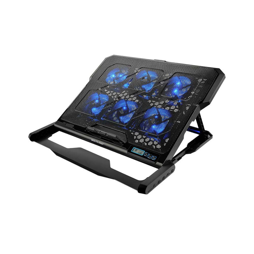 Encontraproduto.com.br - Cooler Para Notebook Com 6 Fans Led Azul Hexa Cooler - AC282X [Reembalado]