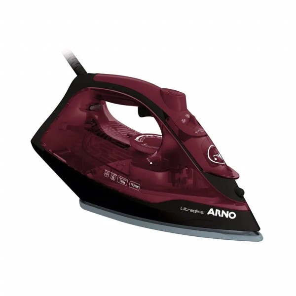 Encontraproduto.com.br - Ferro a Vapor Arno Ultragliss Base Durilium Airglide Vinho FMV - 220V (Avariado)