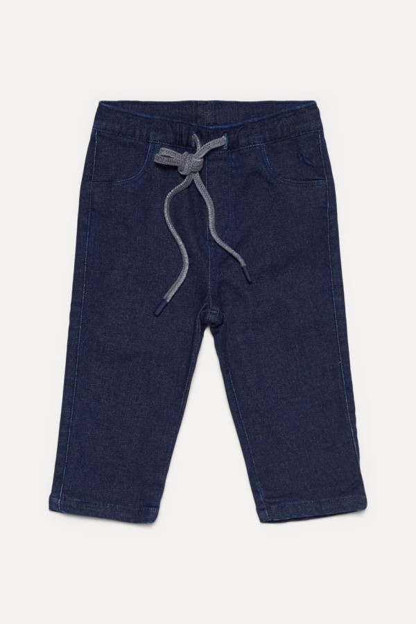 CALÇA JEANS BEBÊ COM CADARÇO