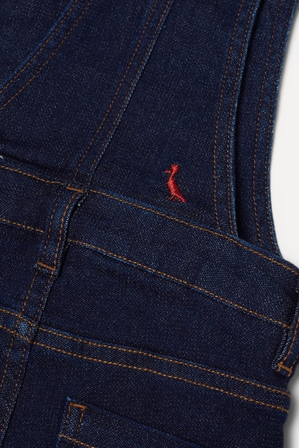 Encontraproduto.com.br - Macacão Jeans Bebê Forro Malha