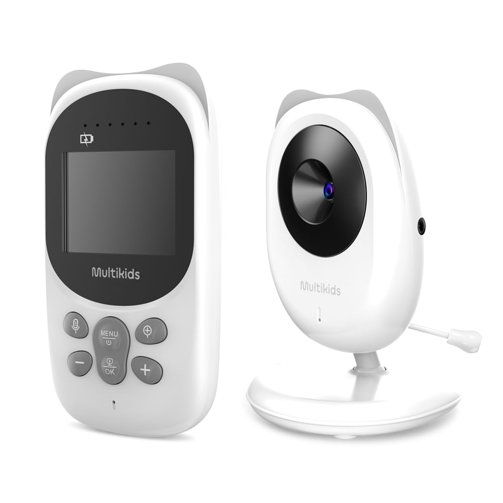 Encontraproduto.com.br - Babá Eletrônica Sem fio Multikids Conexão FHSS, Tela LCD 2,4  Bivolt - BB1245OUT [Reembalado]