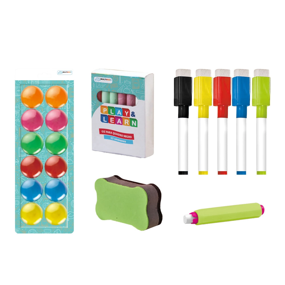 Encontraproduto.com.br - Lousa Mágica 2 em 1 Studio Play & Learn Multikids - BR1214OUT [Reembalado]