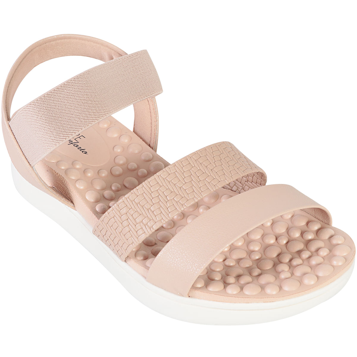 Encontraproduto.com.br - Sandália Modare Rasteira Tiras Modare Liso Bege