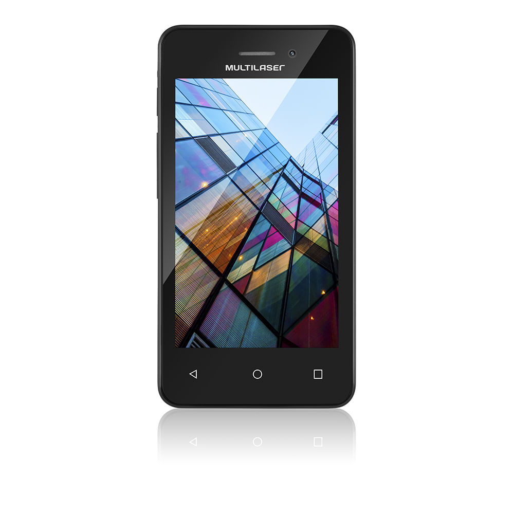 Encontraproduto.com.br - Smartphone Multi Ms40S 4 Pol. Câmera 2 Mp + 5 Mp 3G Quad Core 8Gb Android 6,0 - P9025OUT [Reembalado]