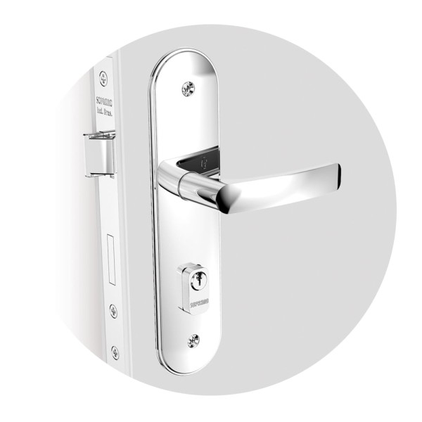 Encontraproduto.com.br - Fechadura Externa Pali Aço Soprano
