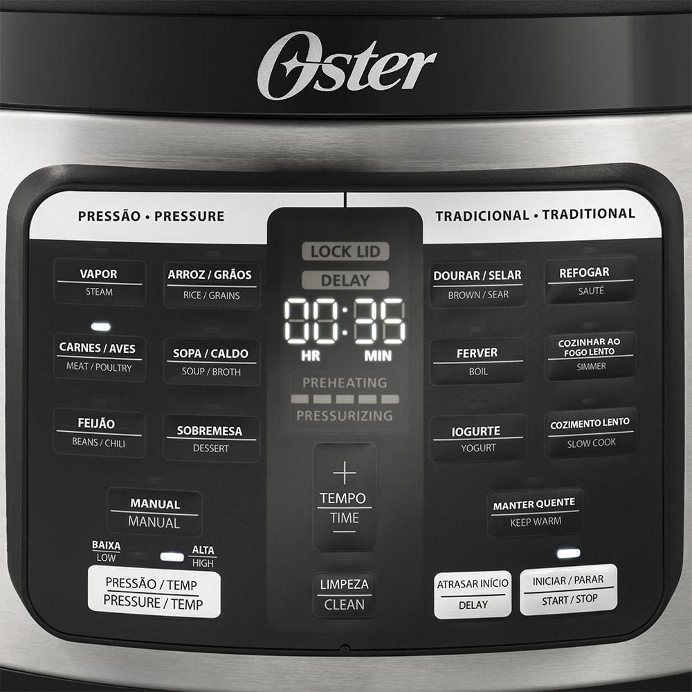 Encontraproduto.com.br - Panela De Pressão Elétrica Multifunções 5,7l Oster 220v