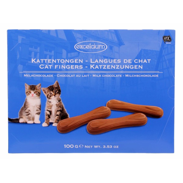 Encontraproduto.com.br - Chocolate Hamlet Excelcium 100g Lingua Gato Leite