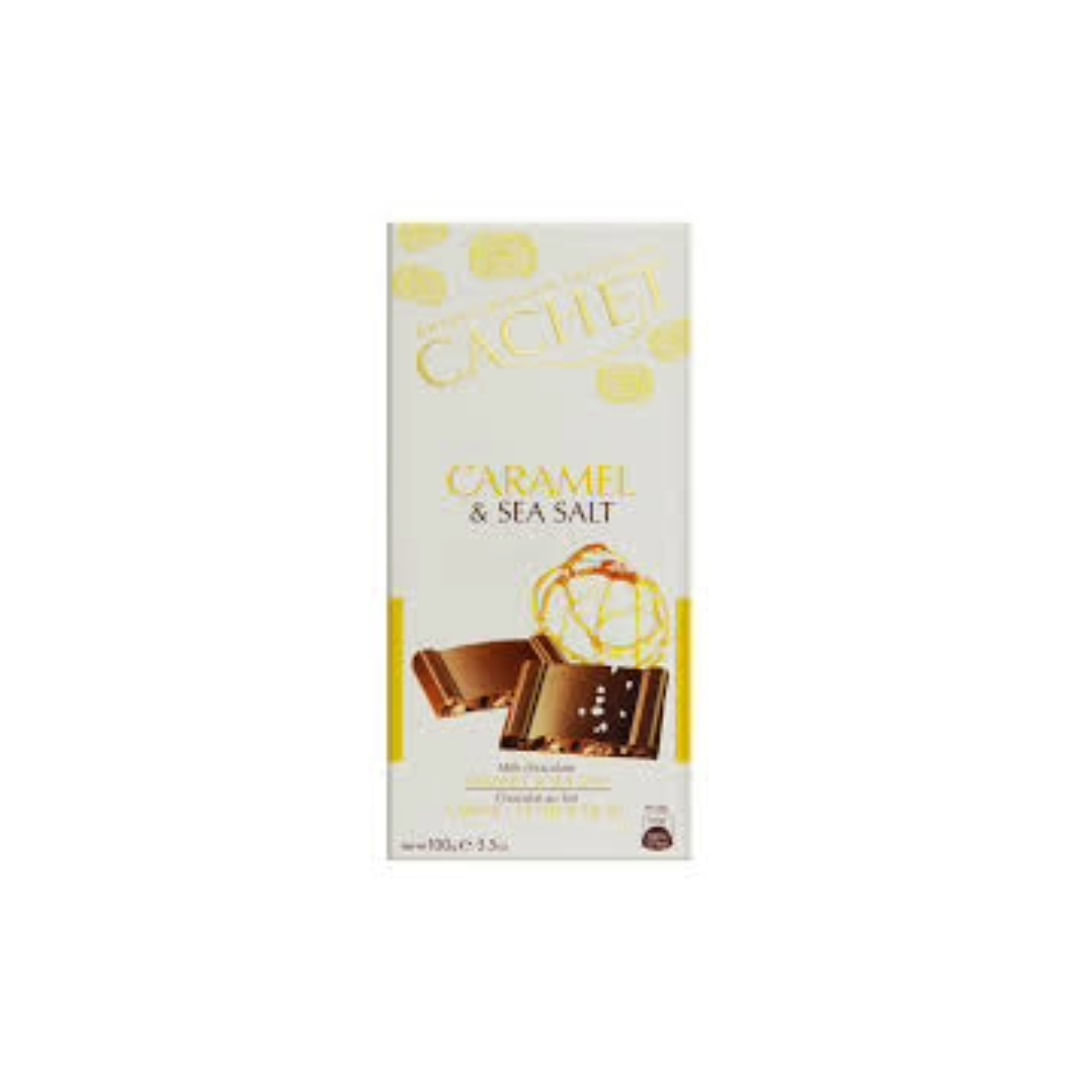 Encontraproduto.com.br - Chocolate Belga em Barra Ao Leite Cachet com Caramelo Embalagem 100g
