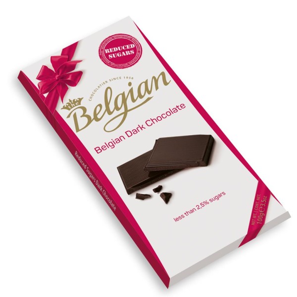 Encontraproduto.com.br - Chocolate Belgian 100g Dark Sem Açucar