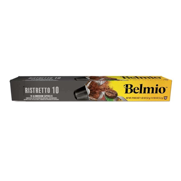 Encontraproduto.com.br - Cápsulas De Café Belgas Belmio Ristretto Caixa Com 10 Unidades 52g