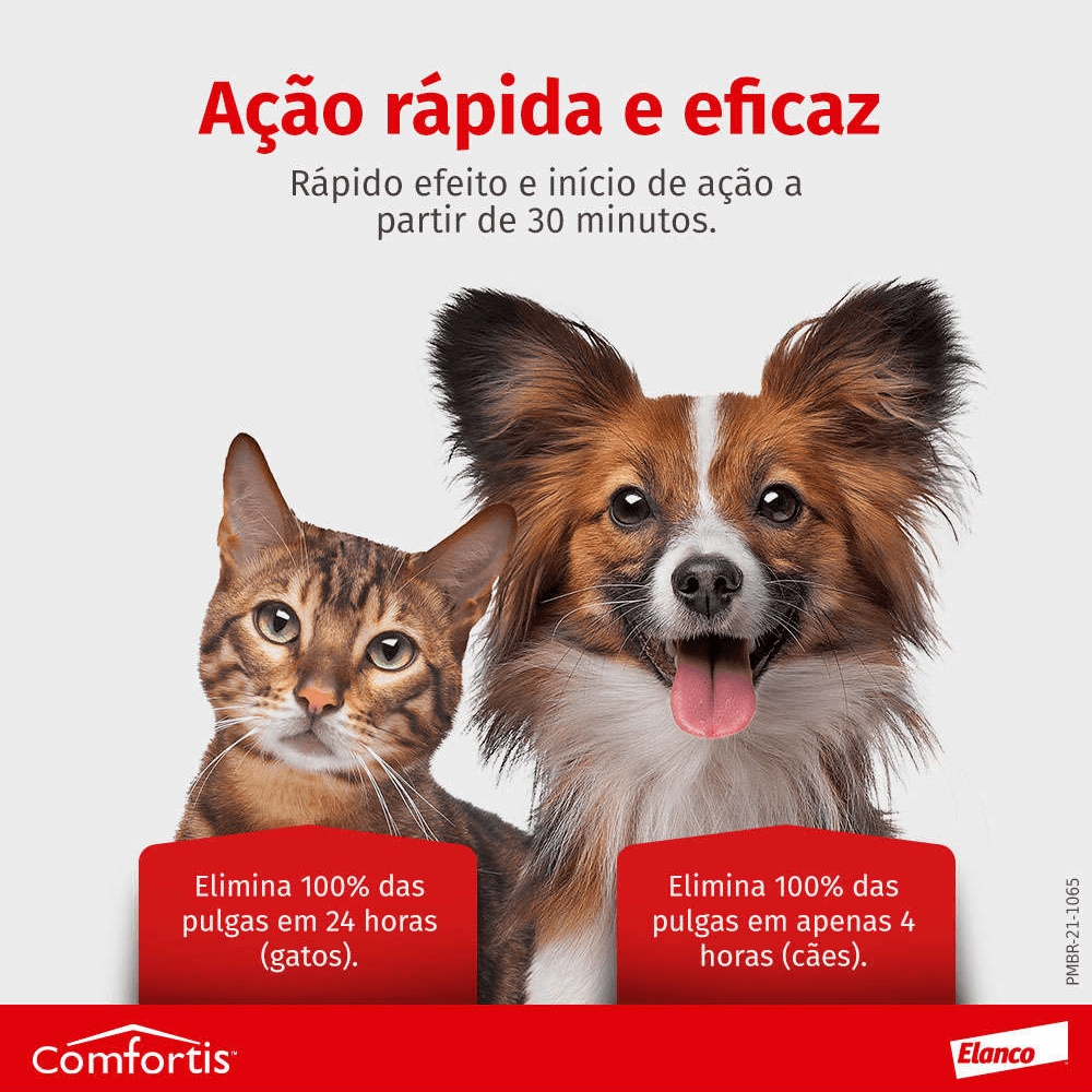 Encontraproduto.com.br - Comfortis Antipulgas Cães e Gatos 140mg Cães de 2,3 a 4,5kg e Gatos de 1,4 a 2,8kg