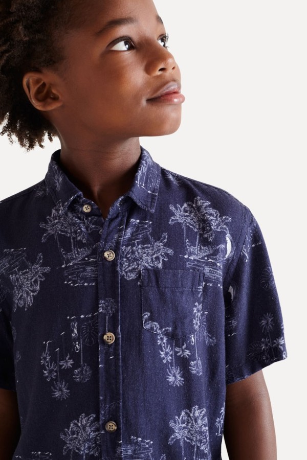 Encontraproduto.com.br - Camisa Mini Sm Full Print Hawaian Dream