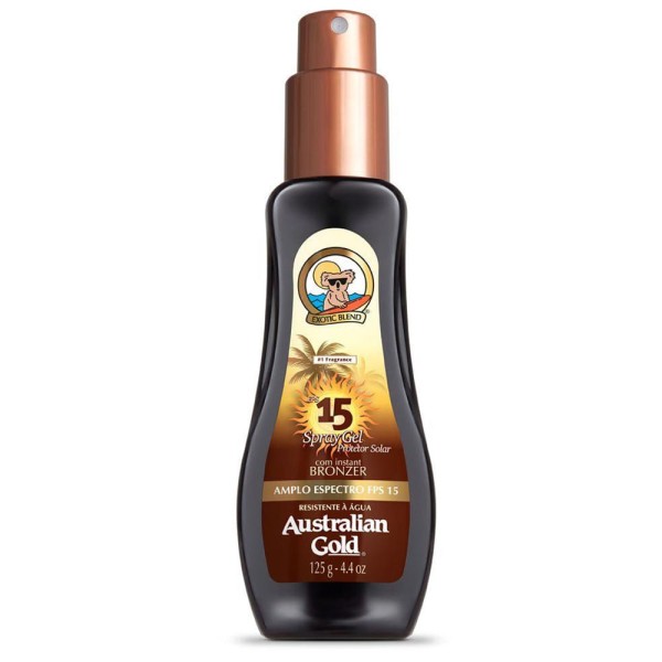 Protetor Solar Australian Gold Bronzer FPS15 Frasco 125ml