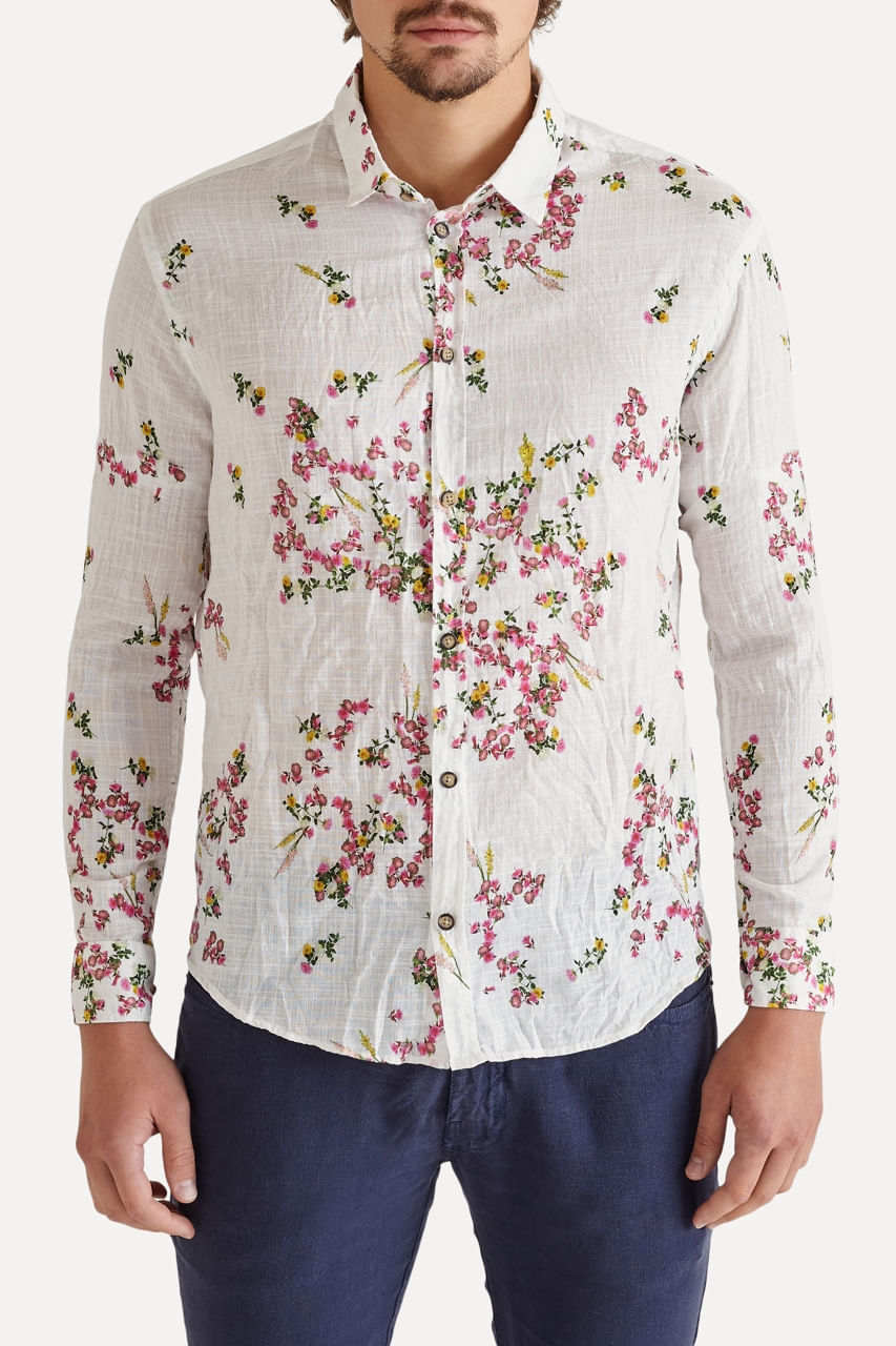 Camisa Ml Estampada Batuque Anv21