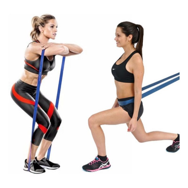 Encontraproduto.com.br - Faixa Elastica Extensor Super Band Resistencia Crossfit Azul