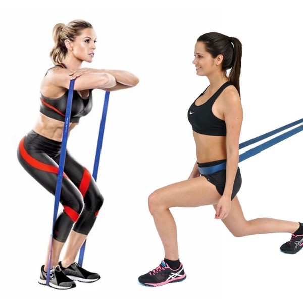 Encontraproduto.com.br - Faixa Elastica Extensor Super Band Resistencia Crossfit Azul