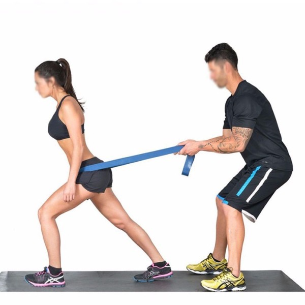 Encontraproduto.com.br - Faixa Elastica Extensor Super Band Resistencia Crossfit Azul
