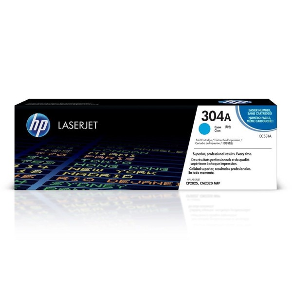 Encontraproduto.com.br - Cartucho De Toner Hp Cc531a 304a Original – Ciano