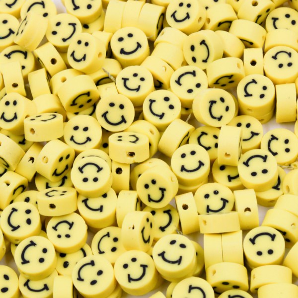 Encontraproduto.com.br - ENTREMEIO FIMO SMILE 10MM  EM PVC COM 500 PEÇAS