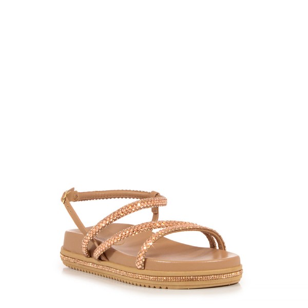 Papete Nude Strass