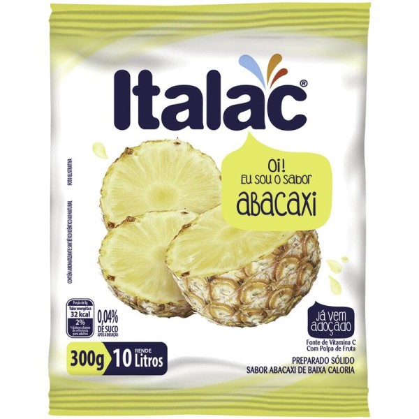Encontraproduto.com.br - Refresco em Pó Italac Abacaxi Pacote com 300g