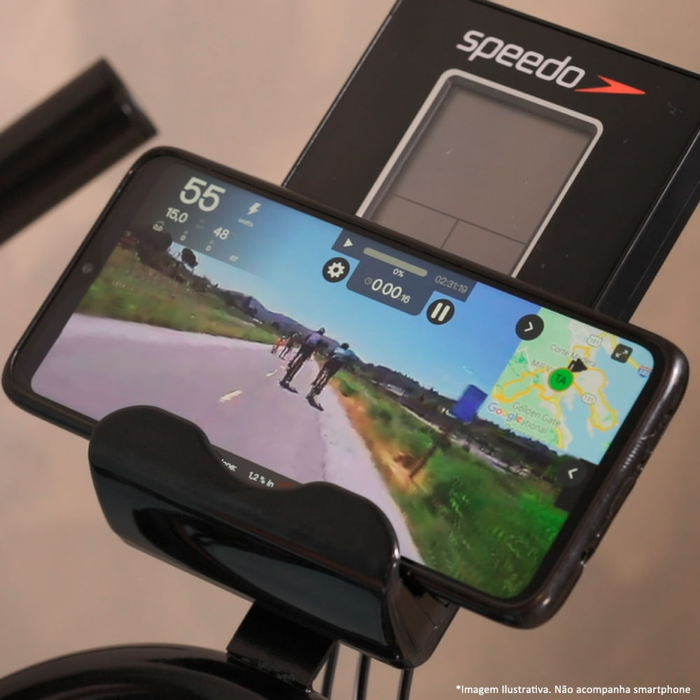 Encontraproduto.com.br - Bicicleta Spinning Speedo S103 Painel c/ Conexão Bluetooth
