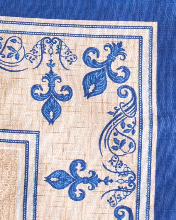 Encontraproduto.com.br - Toalha de Mesa Chá 60x60cm Raner Estampada Azul