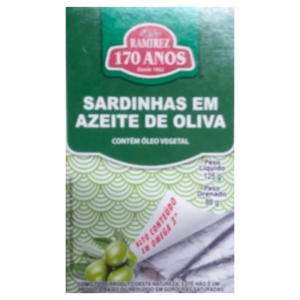 Encontraproduto.com.br - SARDINHA PORTUGUESA RAMIREZ AZEITE DE OLIVA 125G